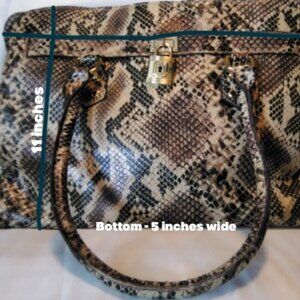 Multi-Colored Snakeskin Handbag | Luxury Statement Bag for Women